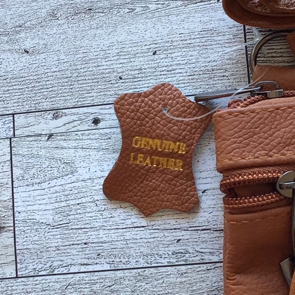 NWT Brown Leather Cross Body - Picture 3 of 5